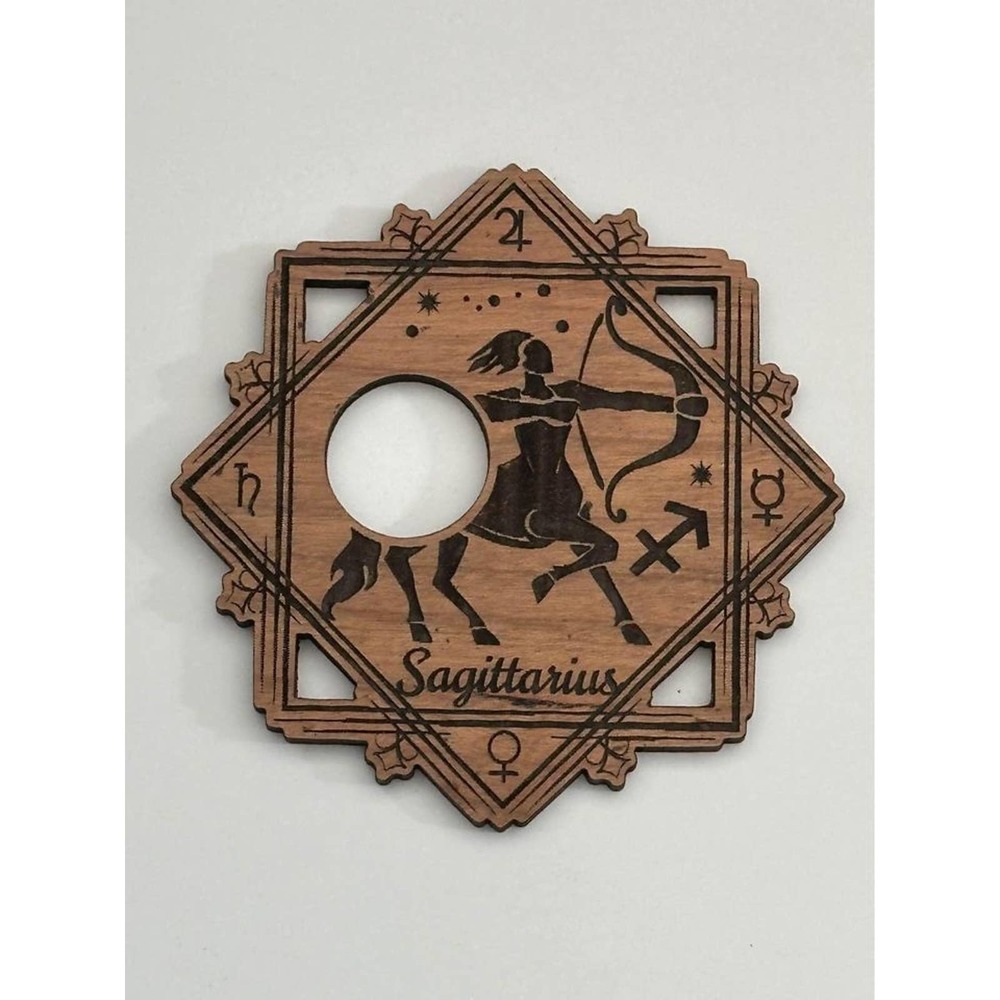 Sagittarius Zodiac Laser Engraved Crystal Ball/Sphere Stand